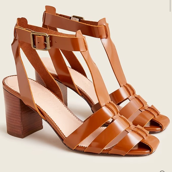 J. Crew Shoes - J.Crew NEW Fisherman pumps in shiny spazzolato leather sz 9 BE781